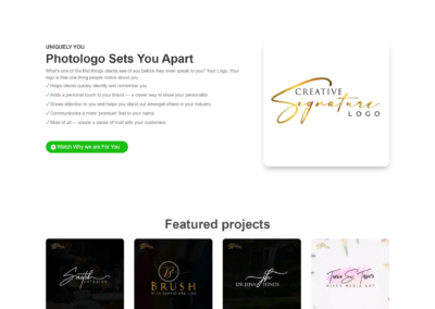 Creative Signature Logo Design Agency Website